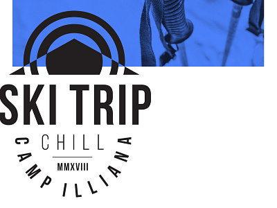 Ski Trip chill clean logo ski snow trip