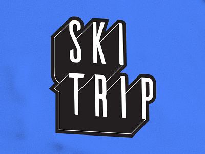 Ski Trip Alt chill logo ski snow trip type