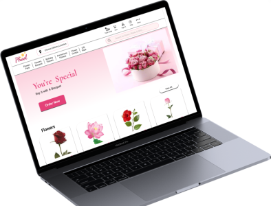 Flower Shop Website Designs graphic design ui