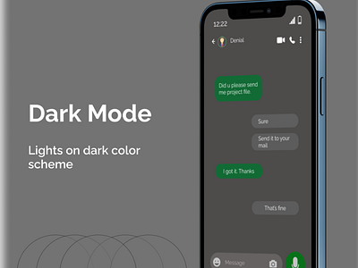 Dark Mode Post 3d animation branding graphic design logo motion graphics ui