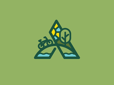 A Parks and Recreation Logo logo parks parks and rec parks and recreation trees