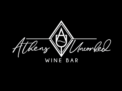 Athens Uncorked Logo athens athens ohio ohio wine wine bar wine glass