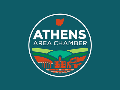 Athens Ohio Chamber of Commerce Logo athens bricks chamber ohio ohio university