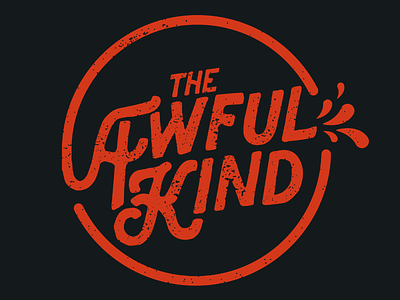 The Awful Kind Logo band folk grunge logo music