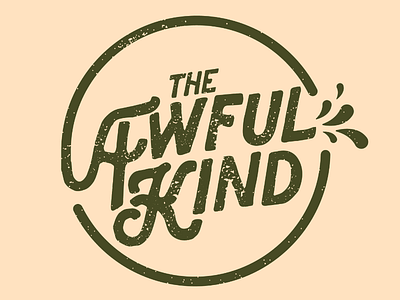 The Awful Kind Logo - Alternate Color band folk logo music rock