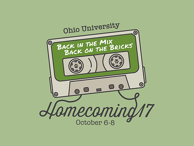 OHIO Homecoming 2017 Logo athens ohio ou university