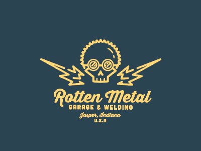 Rotten Metal Garage cars garage metal skull welding