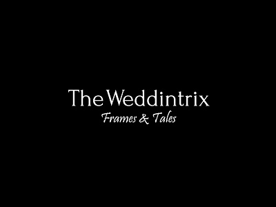 The Weddintrix brand identity logo logo concept logo design photography wedding logo weddintrix