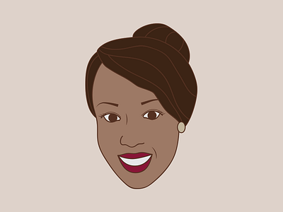 Jasmine avatar cartoon face illustration