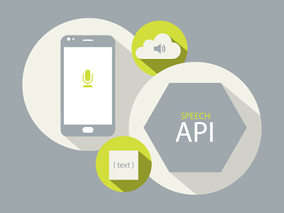 Voice Search Illustration api development agency illustration mobile app mobile app development shadows voice search
