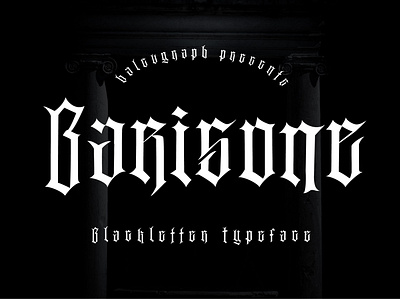 Free Font – Barisone Blackletter Typeface blackletter font display font free typeface