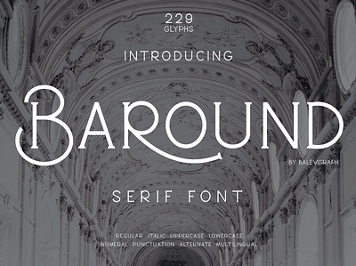 Free Font – Baround Serif font display font free typeface serif font