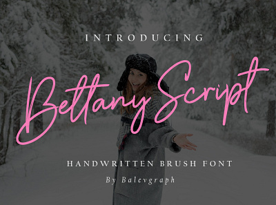 Free Font – Bettany Script Handwritten Brush Font free typeface silhouette font