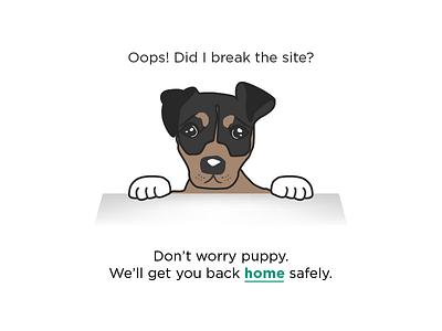 404 Puppy 404 illustration puppy