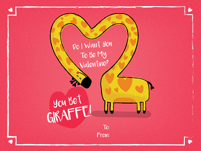 Giraffe Valentines