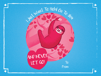 Sloth Valentines