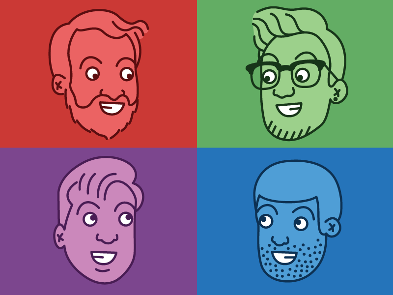 Disposable Worlds Cast colors face faces grid line monochromatic podcast scifi vibrant world