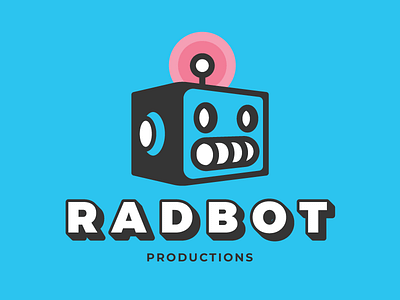 Radbot Logo blue depth logo robot