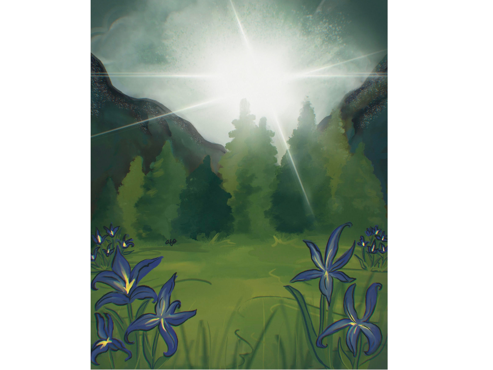 Mountain Lilies by Arianna Dunford on Dribbble