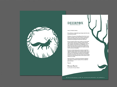 Deerfox design logo typography