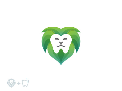 Lion teeth modern logo app icon brand identity branding business logo clean collection colourful logo company logo creative dental design illustration lion logo logo design modern professional trendy logo unique vector