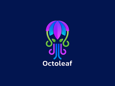 Octo leaf modern logo