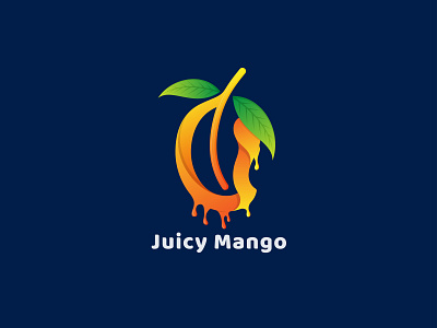 Juicy Mango logo branding clean colourful logo company logo creative logo design gradient logo graphic design illustration logo logo design logo mark logofolio logos modern logo monogram trendy logo unique vector