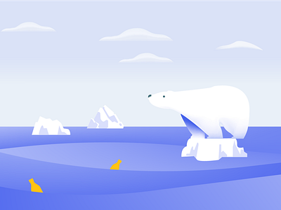Ursa app arctic bear design illustrator cc plastic trash ursa water