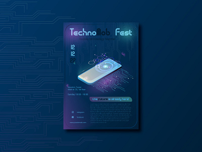 Poster for high tech festival