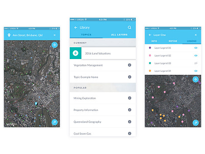 Globe Mobile add app data esri geo mapping geospatial layers mobile queensland ui ux