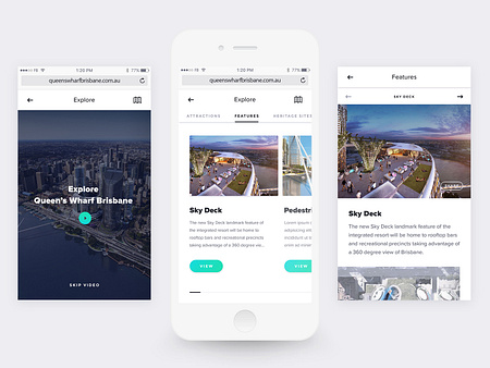 Queens Wharf Mobile by Natalie Harper on Dribbble