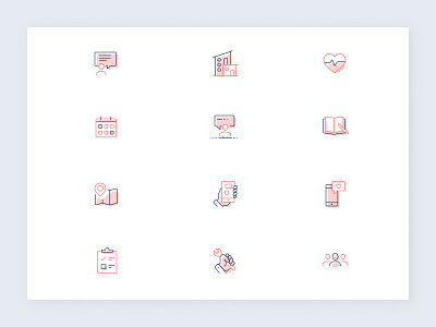 simple spot illustrations calendar checklist feedback health icon set icons illustrations maintenance map mobile spot spot illustrations