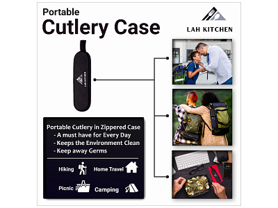 Product Infographic (Portable Cutlery Case)