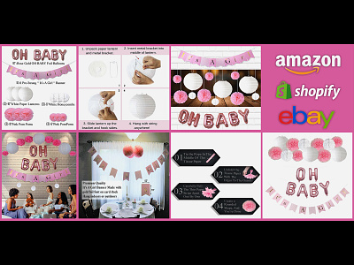 Amazon Product Listing (Oh Baby It's a Girl) amazon amazon listing amazon listing image amazon product listing branding design flavor image graphic design infographic image lifestyle image logo motion graphics product infographic image product listing image