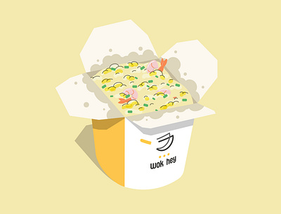 Illustration for Wok Hey SG design food illustration illustrator singapore vector