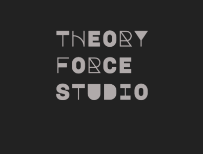 Theory Force Studio - Dark Logo branding graphic design logo typography