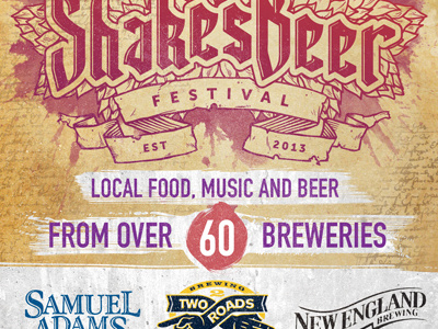 ShakesBeer Flyer beer festival flyer grunge poster