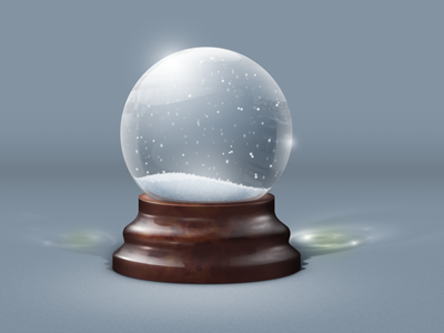 Snow Globe glass globe reflection refraction snow wood