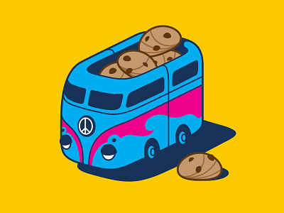 VW Cookie Jar cookie hippie jar vw