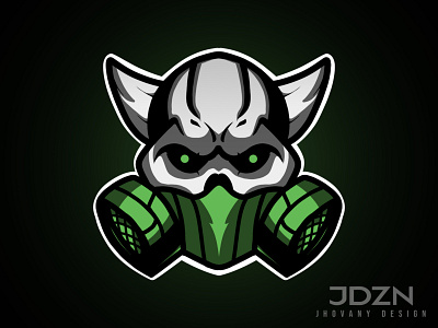 Skull Gasmask Mascot