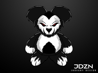 JDZN angrybear design illustration logo mascot vector