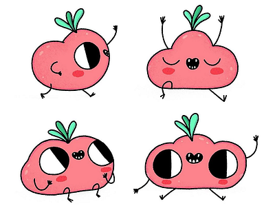 Tomatino 2d cartoon cartoon character cartoon illustration character characterdesign cute illustration illustrator procreate tomato