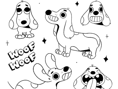 Dogo 🐶 2d cartoon cartoon character cartoon illustration character characterdesign cute dog doggo doggy dogs doodle illustration illustrator procreate woof