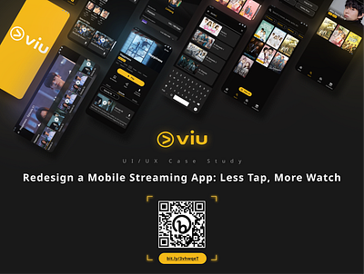 UI/UX Case Study - Redesign VIU Mobile App case study design exploration figma mobile app redesign streaming app ui ux viu