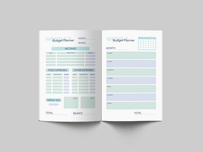 Planner budget monthly-weekly ⁣