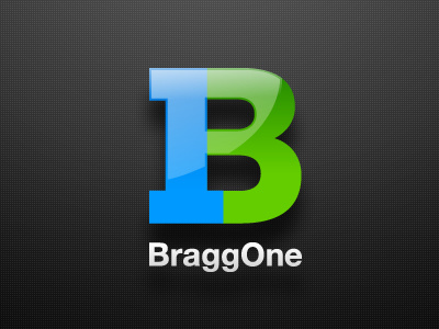 Braggone Logo icon logo reflective shiny