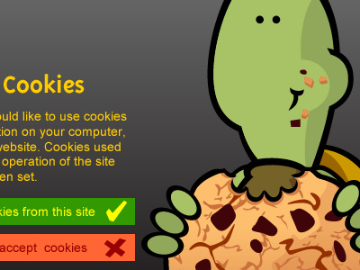 EU Cookie Law illustrations web design