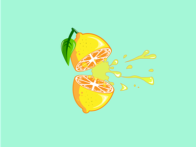 Lemon design graphic design green illustration vector