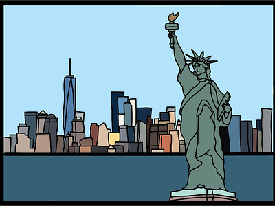 Statue of Liberty Illustration by Courtney Graben