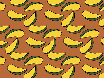 Mango Pattern by Courtney Graben art design digital art illustration pattern surface design